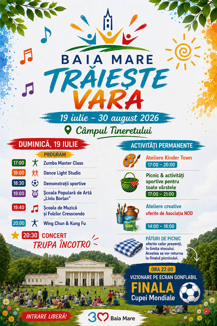 Baia Mare trăiește vara