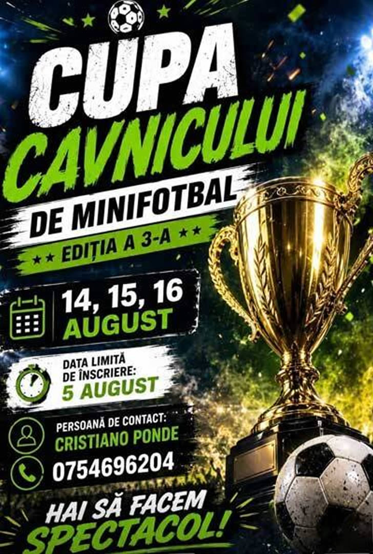 Cupa Cavnicului la Minifotbal