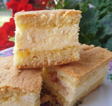 Prăjitură cu urdă și stafide